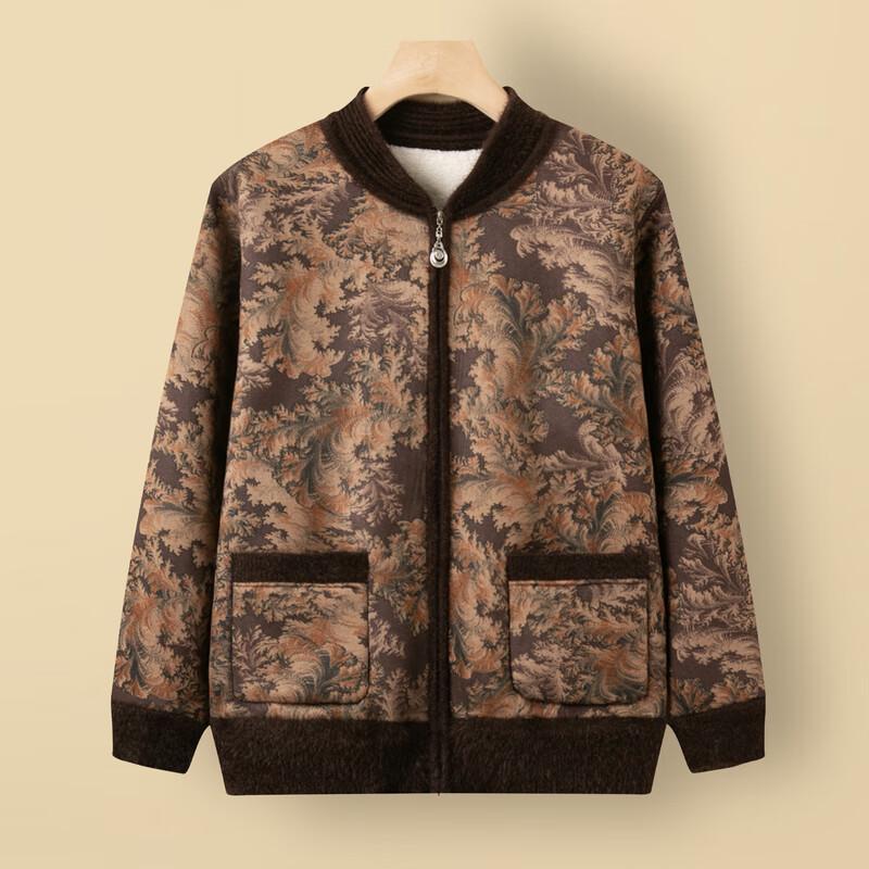 Yalu Mid-Aged Women's Thermal Zipper Jacket