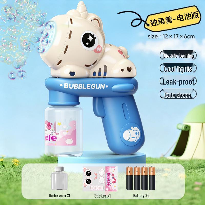Automatic Cartoon Elephant Bubble Machine - Handheld Blower with Solution for Kids, Boys & Girls