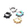 Stainless Steel Punk Spike Earrings with Color-Retaining Finish
