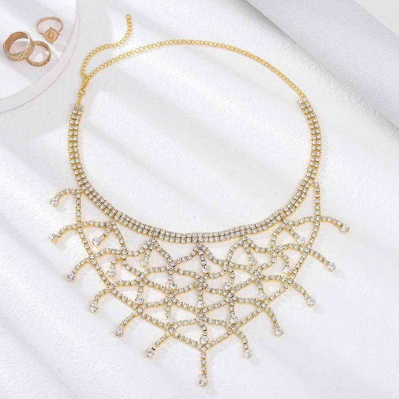 Hot-selling rhinestone mesh tassel head chain, rhinestone hair chain, pendant headpiece accessory золотой