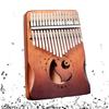 Mini Kalimba Wood Thumb Piano Portable 17 Keys Mini Kalimba for Kids, Adults & Beginners Finger Piano with Tuning Hammer
