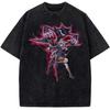 Anime Hunter X Hunter Nephelpito Printed Tee Men Women Cotton Tshirts Vintage Washed Tshirt Harajuku Male Oversized T Shirt