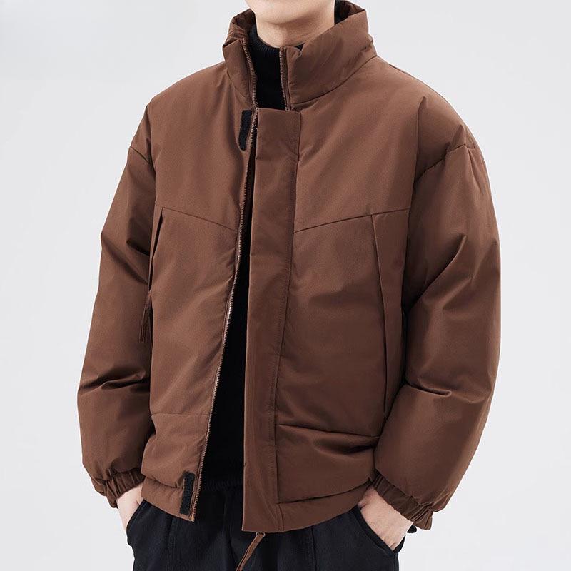 

Хлопковое пальто с воротником-стойкой, мужская зимняя утепленная ветрозащитная куртка, мужское модное повседневное хлопковое пальто 3XL