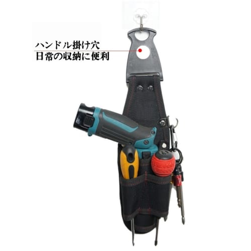 Ultra-lightweight waist bag with nails and tools, 3-tier design, detachable tool holder, parts storage, tool drop prevention, lightweight nylon materi