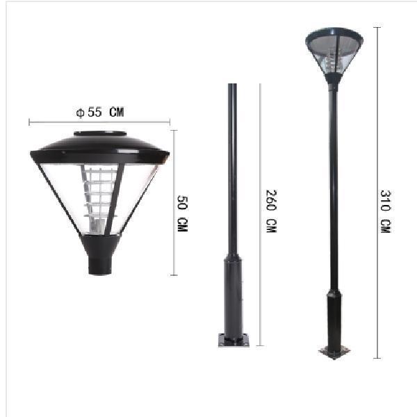 Rust-Proof 3m Courtyard Light Pole: Modern Landscape Street Light for Parks, Villas, Communities, and Households.