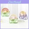 New Mini Usb Fan Color Changing Portable Desktop Fan With Built-in Battery Ideal For Students Dormitories Characters)