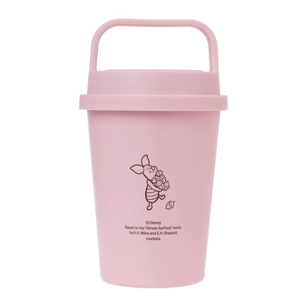 Maebata Winnie the Pooh Tumbler with Keeps Hot and Insulated Thermostainless 52820 Handle, Cold, Steel, Pink, 350ml, Disney, D-WP33