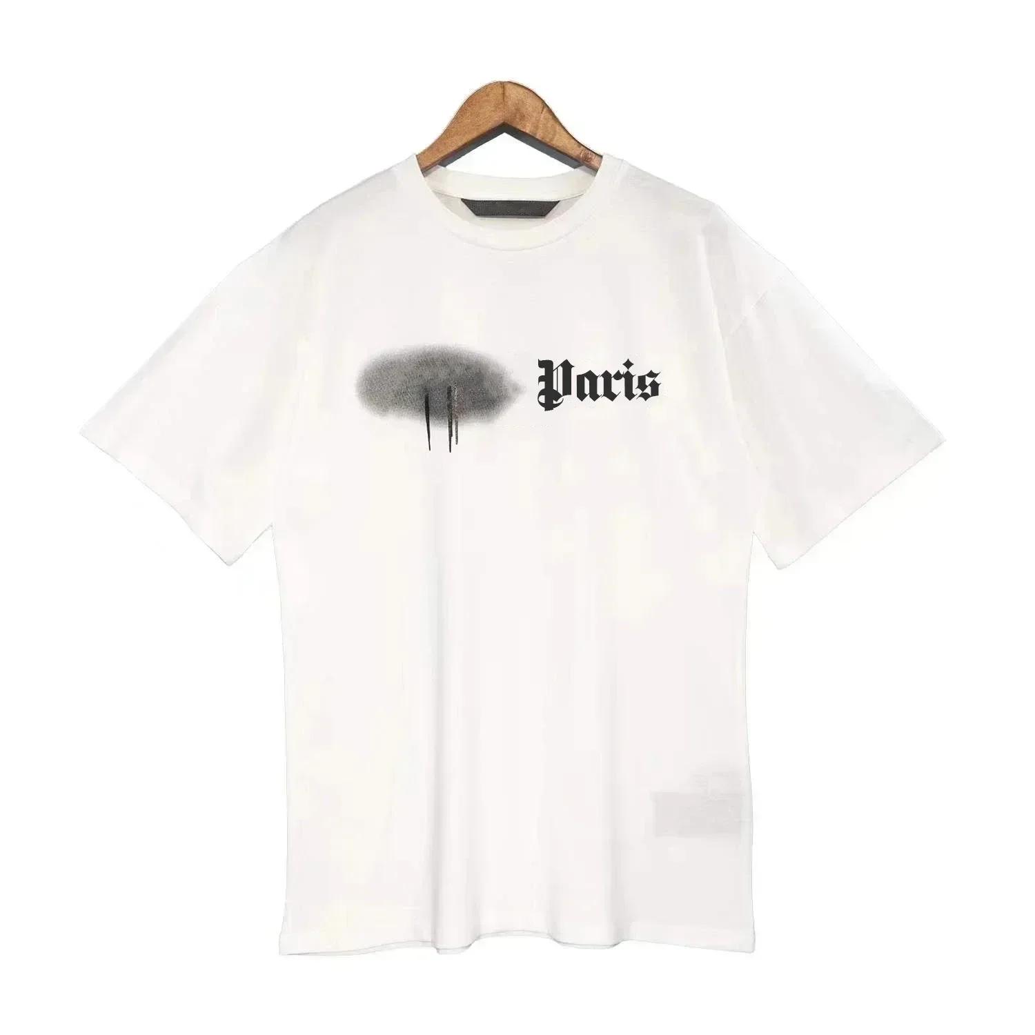 

Summer Casual Wear for Men and Women Angel Letter T-shirt Fashionable Short Sleeved T-shirt Round Neck Cotton Top M