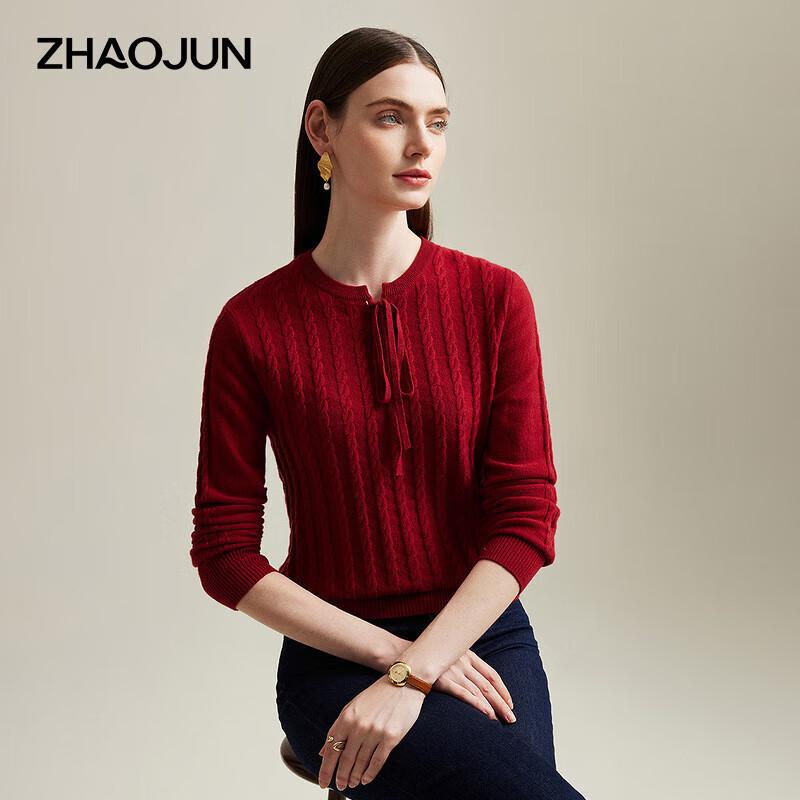 

Zhaojun Women s Autumn/Winter Cable Knit Cashmere Sweater M