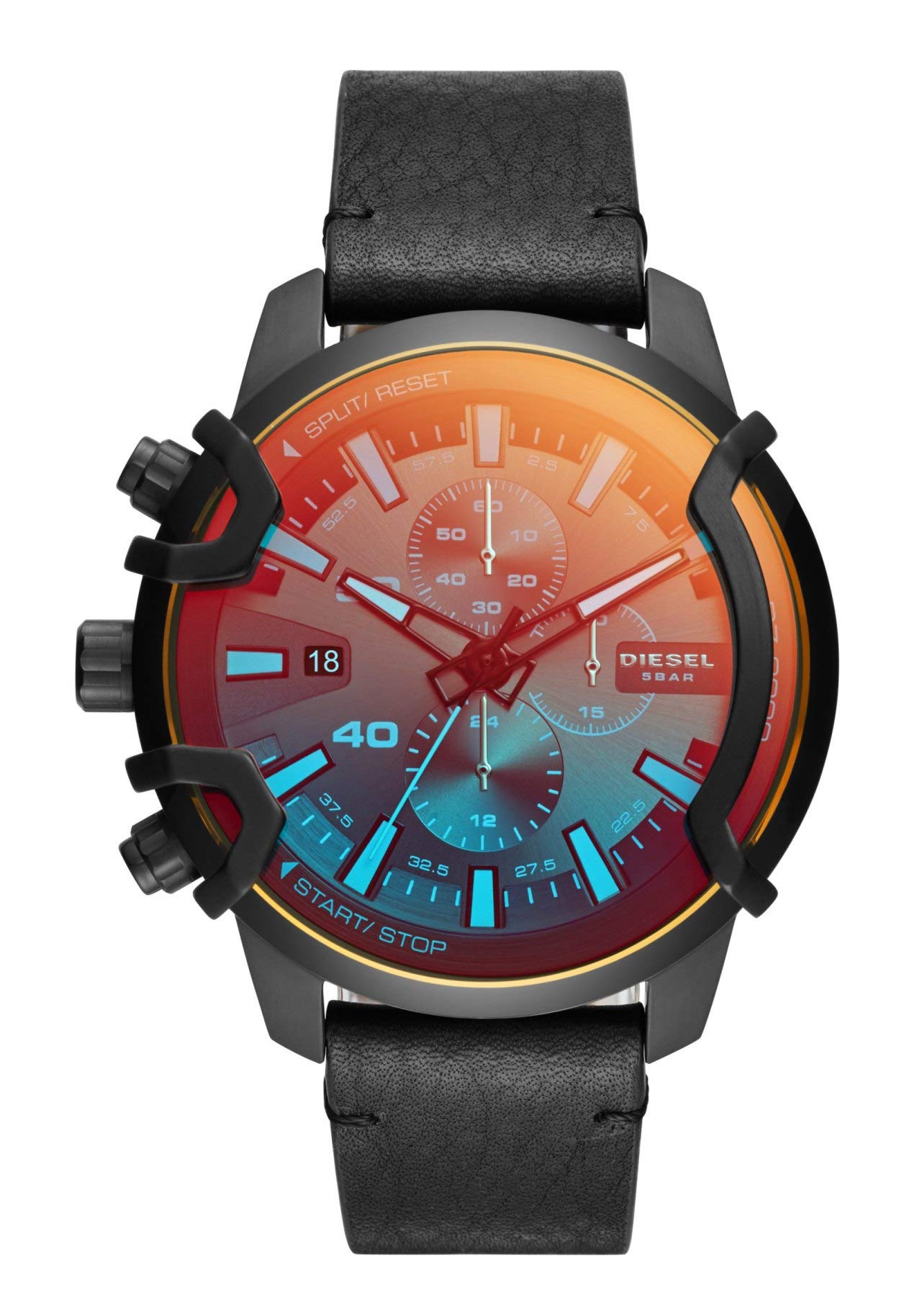 

DIESEL DZ4519 Polarized Chronograph GRIFFED Quartz Watch Men s [Used]