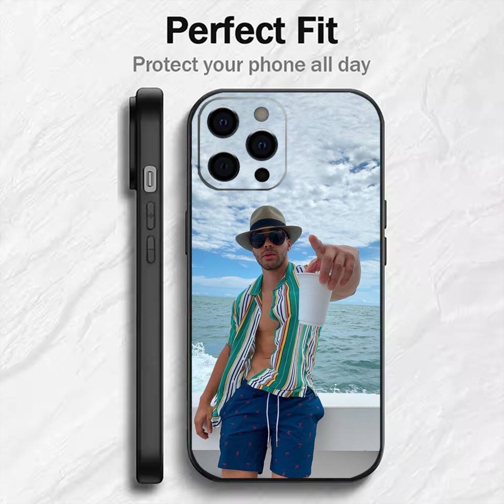 

Dardos P-Prince R-Royce Phone Case For iPhone17,16,15,14,13,12 Plus,Max Soft Silicone Black Cover iPhone13PROMAX