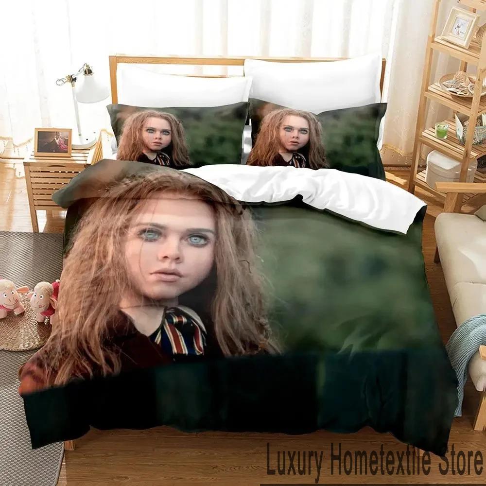 3D Tisk M3GAN Film Ložní souprava Chlapci Dívky Twin Queen King Size Povlak na přikrývku Povlak na polštář Postel chlapci Dospělí Domácí textil