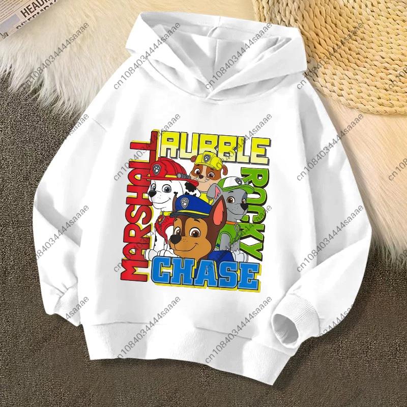 Cute PAW Patrol Kids Hoodies Skye Rubble Print Sweatshirt Trendy Long Sleeve Pullover Toddler Boys Girls Daily Outfit Gifts