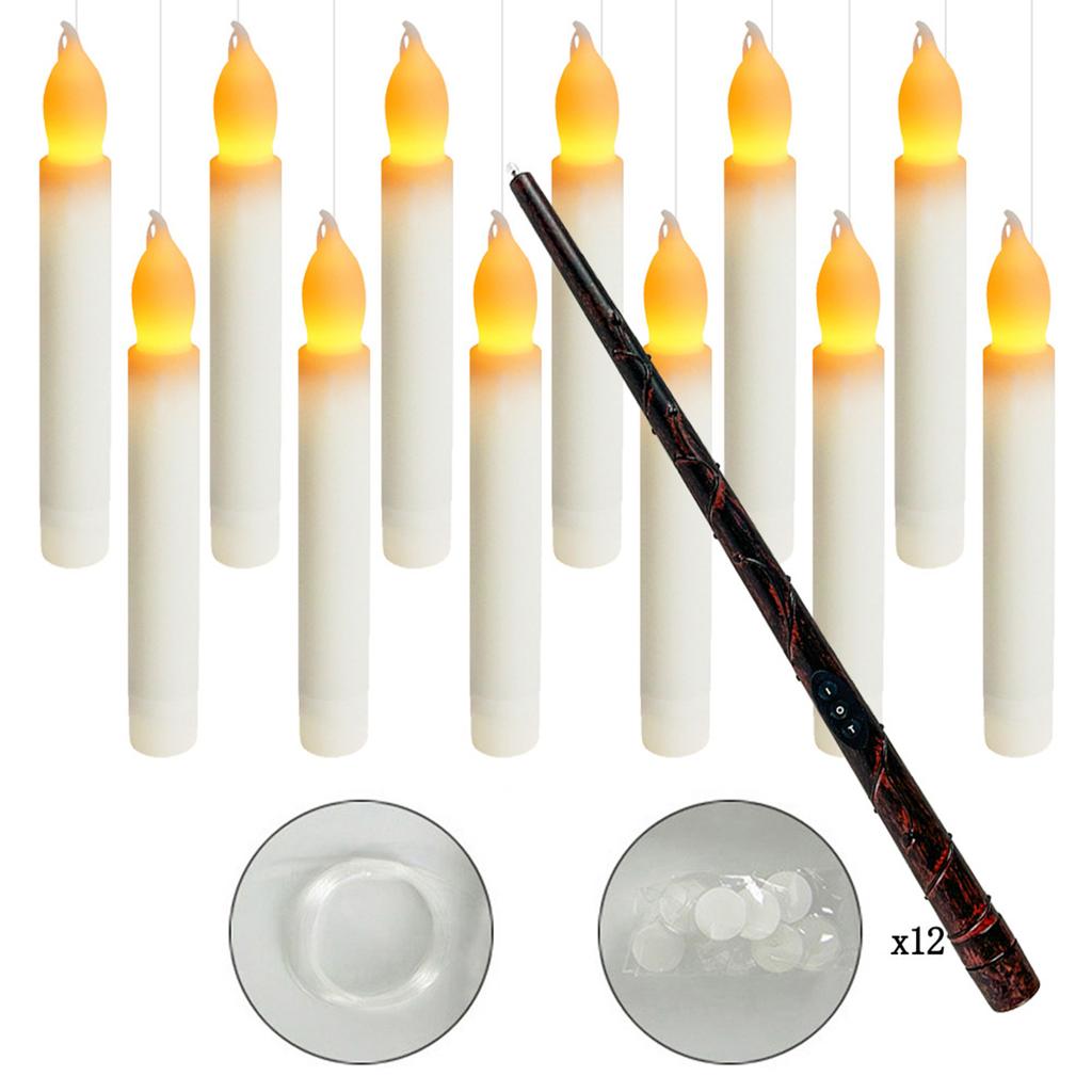 Halloween Floating Electronic Candle Lamp with Remote Control and