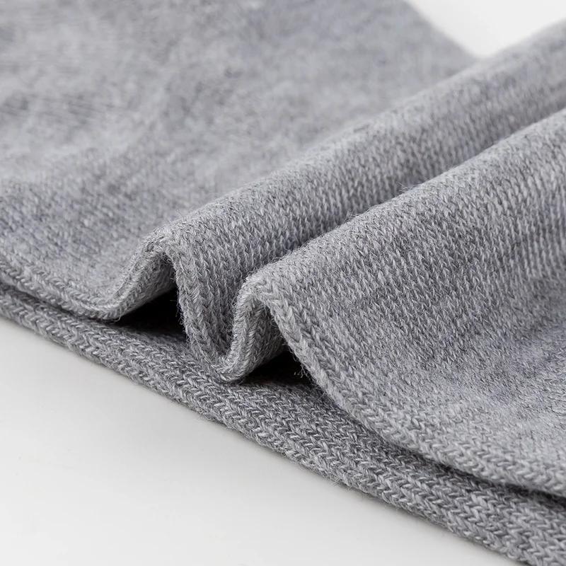 10 Perechi Șosete Bărbați Primăvară Vară Șosete Bumbac Respirabile Șosete Sport Culoare Solidă Șosete Barcă Șosete Confortabile pentru Glezne Alb Negru