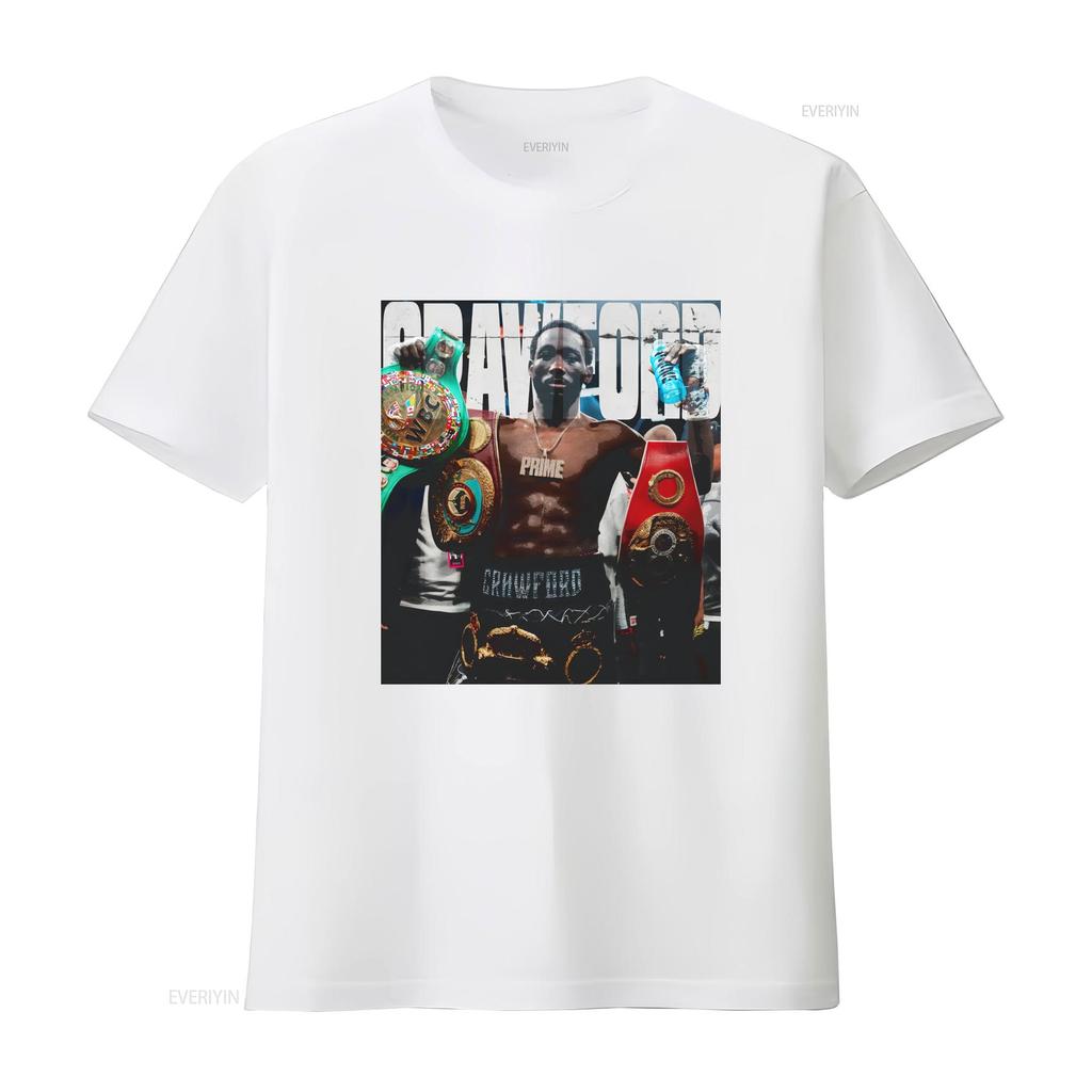 Terrence Crawford Heavy Cotton T Shirt vintage Washed fashion Breathable Slightly Stretched Versatile graphic Soft Casual