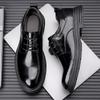 FashionBritish Leather Platform Men's Wedding Shoes Spring Autumn Soft Sole Male Increase Shoes Fashion Casual Business Man Dress Shoes
