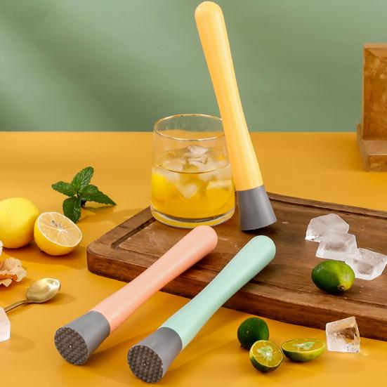 Juice Pressing Hammer Convex Hammer Head Design Clear Texture Pound Popsicle Sticks Lemon Pressing Rod Party Supplies