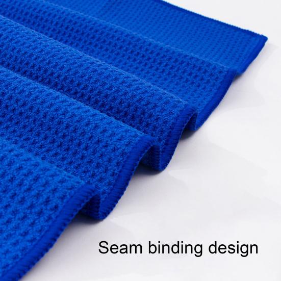 Golfový ručník s karabinou Absorpční mikrovláknový ručník Vaflová struktura Golfová utěrka se sponou na vozík, hole nebo bag Golfové příslušenství Čištění