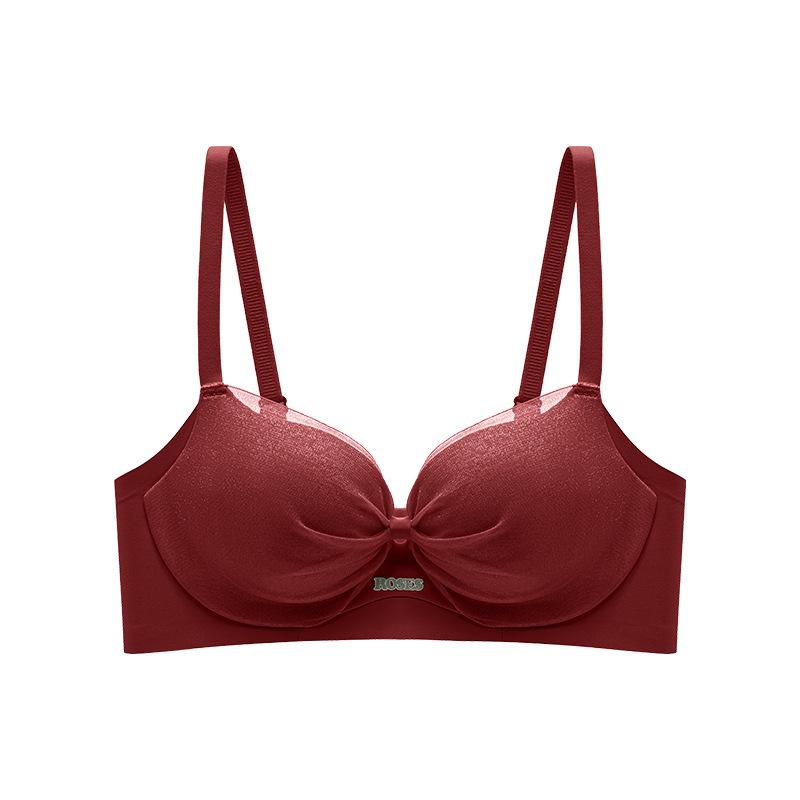 Women's Push-Up Bra: Wire-Free, Side Support, Thickened for Small Chest, Enhances Size, Prevents Sagging