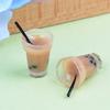 2 Pcs Doll House Miniature Tea With Milk Cups Food Drink Beverage Toy Decor