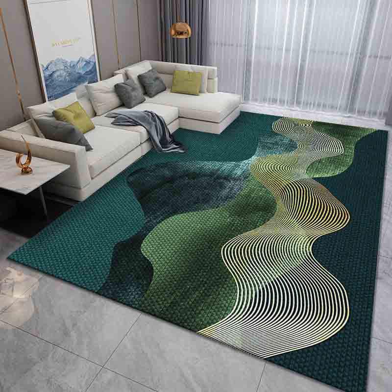 Light Luxury Printed Carpet for Home Living Room Coffee Table Bay Window Bedroom Japanese Style Carpet