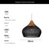 Southeast Asian Wabi-Sabi Rattan Pendant Light for Restaurants, Homestays, Tea Rooms, and Zen Spaces - Vintage Handmade Woven Design