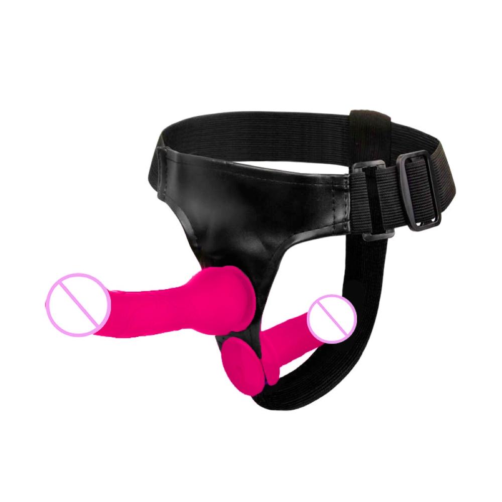 Paare Penis Anal Sex Spiele Transparent Penis Lesben Ultra Elastische Harness Gürtel Strap-on Dildo für Frauen Sex Spielzeug