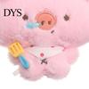 Decorative Hanging Ornament Cartoon Pig Plush Pendant for Backpacks, Stuffed Animal Bag Charm Schoolbag Decoration with Ball Chain, Soft Keychain