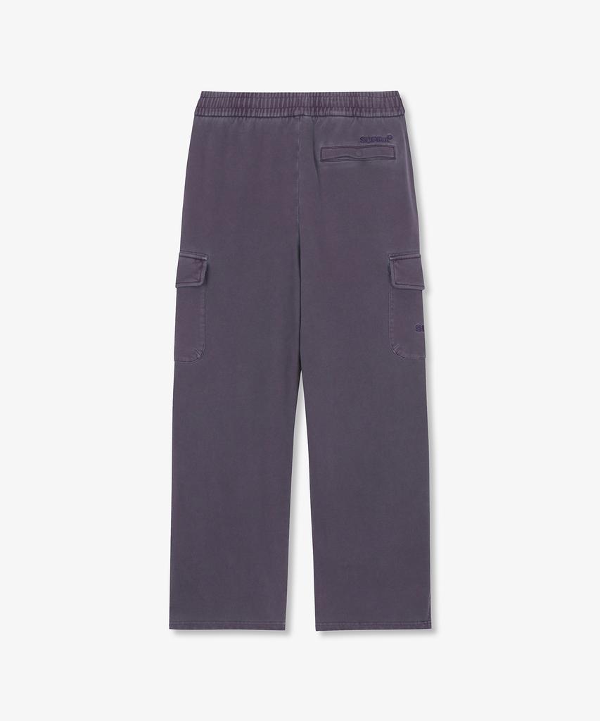SUPRA Garment-Dyed Wide Cargo Pants (Purple)