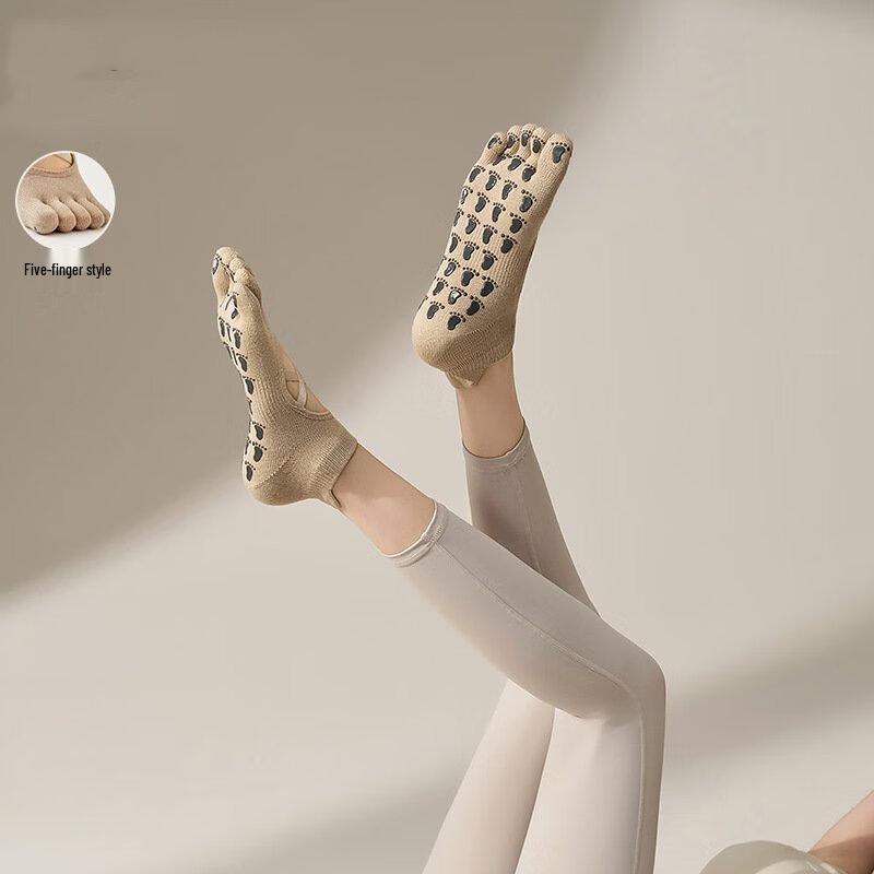 Junbie Spring Yoga Five-Toe Grip Socks M