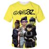 Ny Tegneserie Gorillaz 3D-trykt T-skjorte Herre Dame Casual Hip-hop Kortermet Harajuku Stil Gate T-skjorte