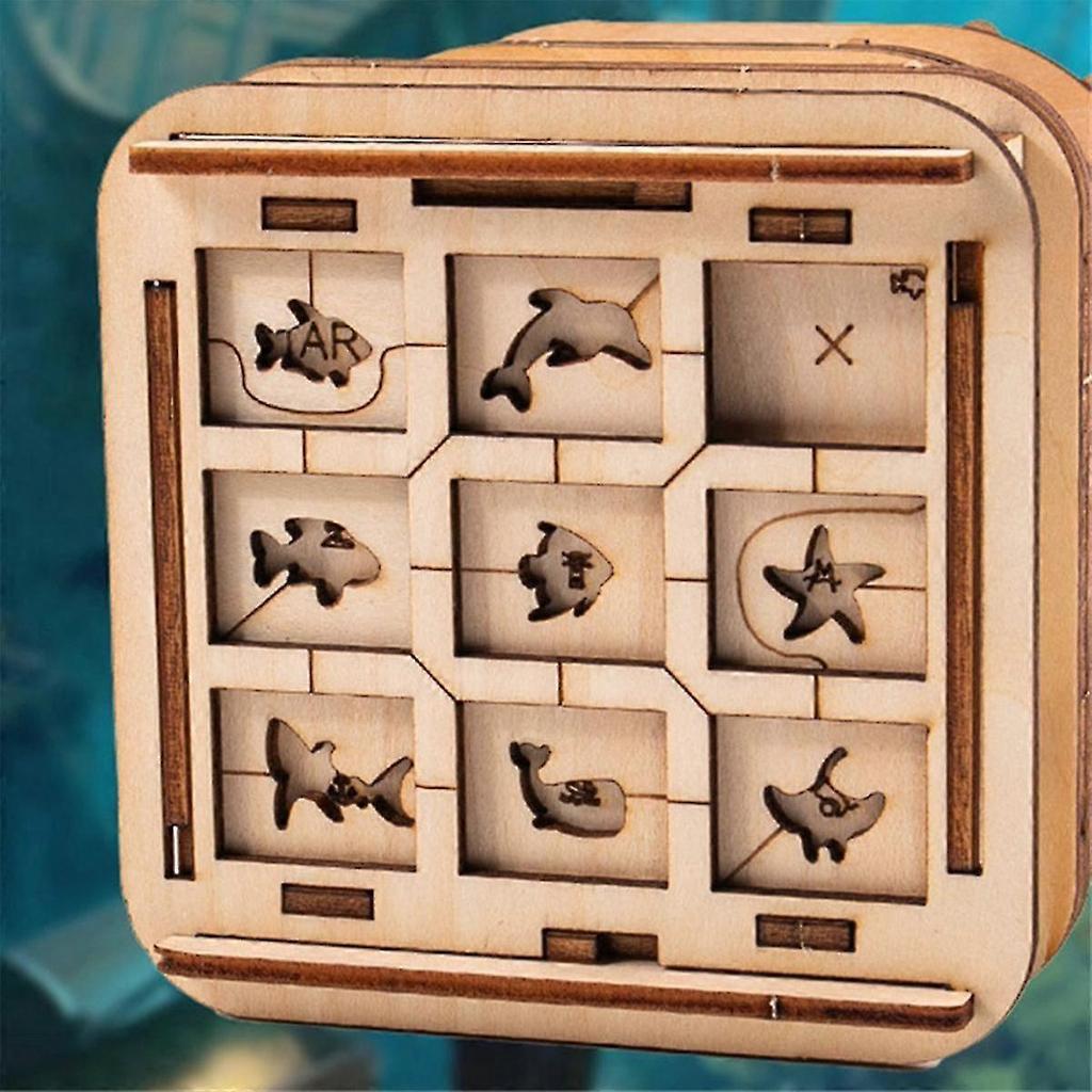 Davy 'locker,puzzle Box,gift Box,wooden Puzzle,wooden Jigsaw For Adults,brain Teaser,birthday Gift Gadget For Men