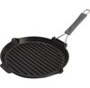 Zwilling Staub Round Grill Pan with Silicone Handle 27 Cm, Black (40509-426-0)