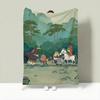 Movie N-Nobody Throw Lightweight 240g Flannel Blanket Soft Skin-friendly for Summer Cooling