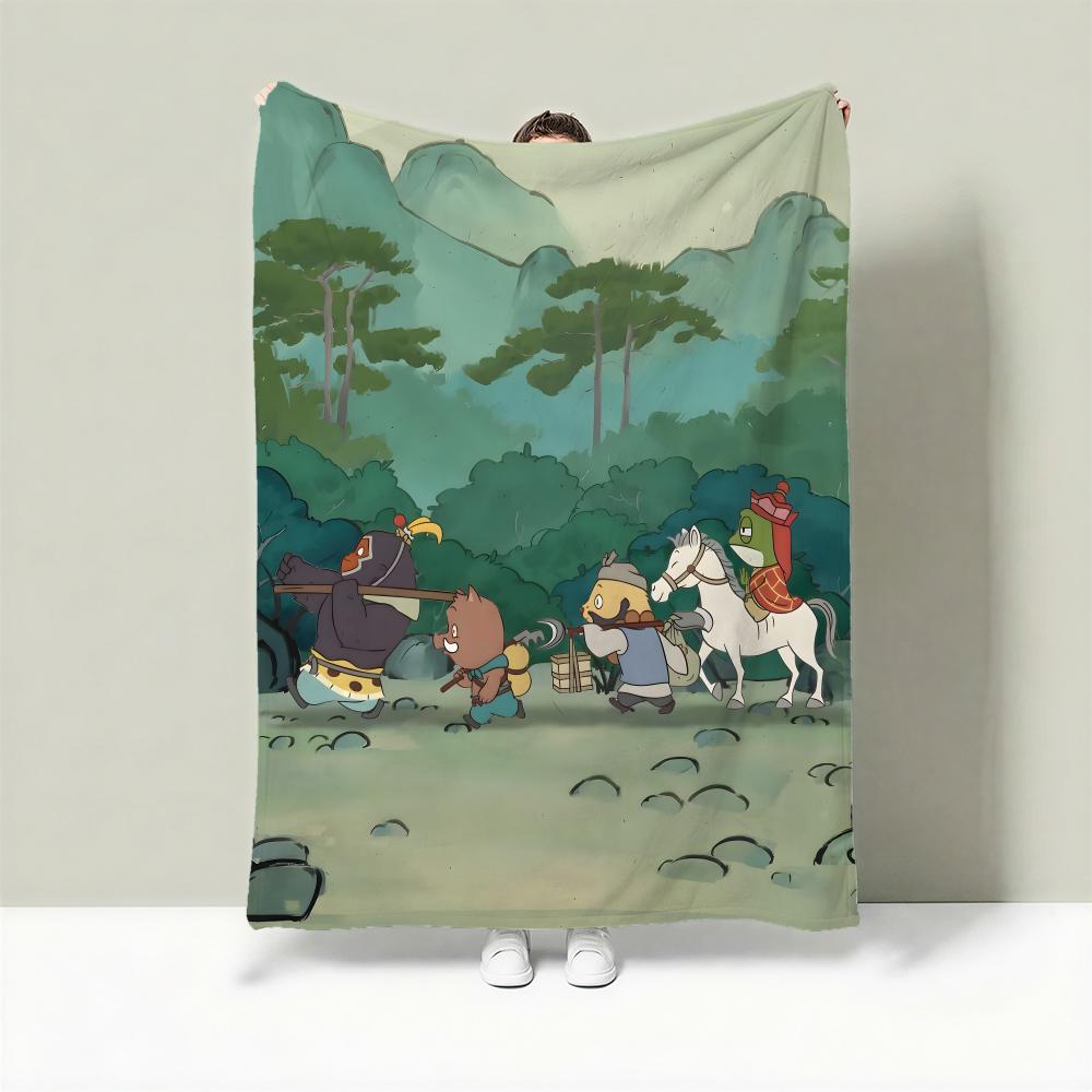 Movie N-Nobody Throw Lightweight 240g Flannel Blanket Soft Skin-friendly for Summer Cooling 75cmx90cm