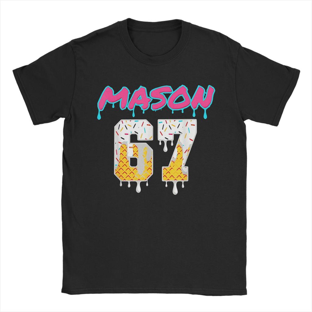 Men Women Fun Six Seven 6 7 Meme T Shirts  Cotton Clothing Funny Short Sleeve Crew Neck Tee Shirt Big Size T-Shirt