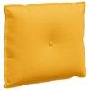 Back Cushion Light Yellow 60 X 50 Cm Corduroy Fabric