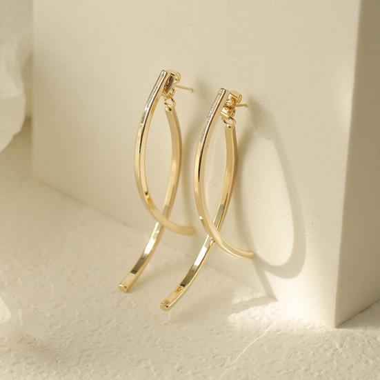 Attractive Pendant Earrings Curved Gifts Decorative