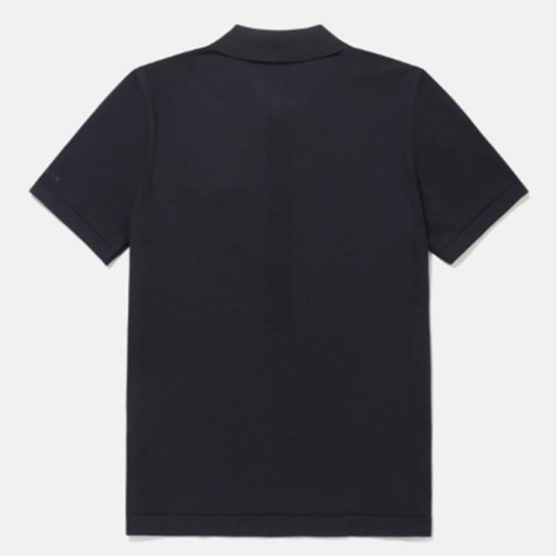 DescenT Dualless KniT Polo T-Shirt B1 Sq121dps31 Blk0 Crm0