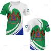 The RepublicOf Lesotho Map Flag 3D Printing T Shirt Lesotho Coat Of Arms Graphic Short Sleevs T Shirts Vintage Mens Clothing Top