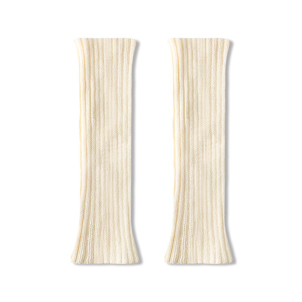 Knitted Sock Snow Boots for Women In Spring and Autumn, Grey Leg Warmers for The Calves, and Warm Pile Socks for Autumn and Winter