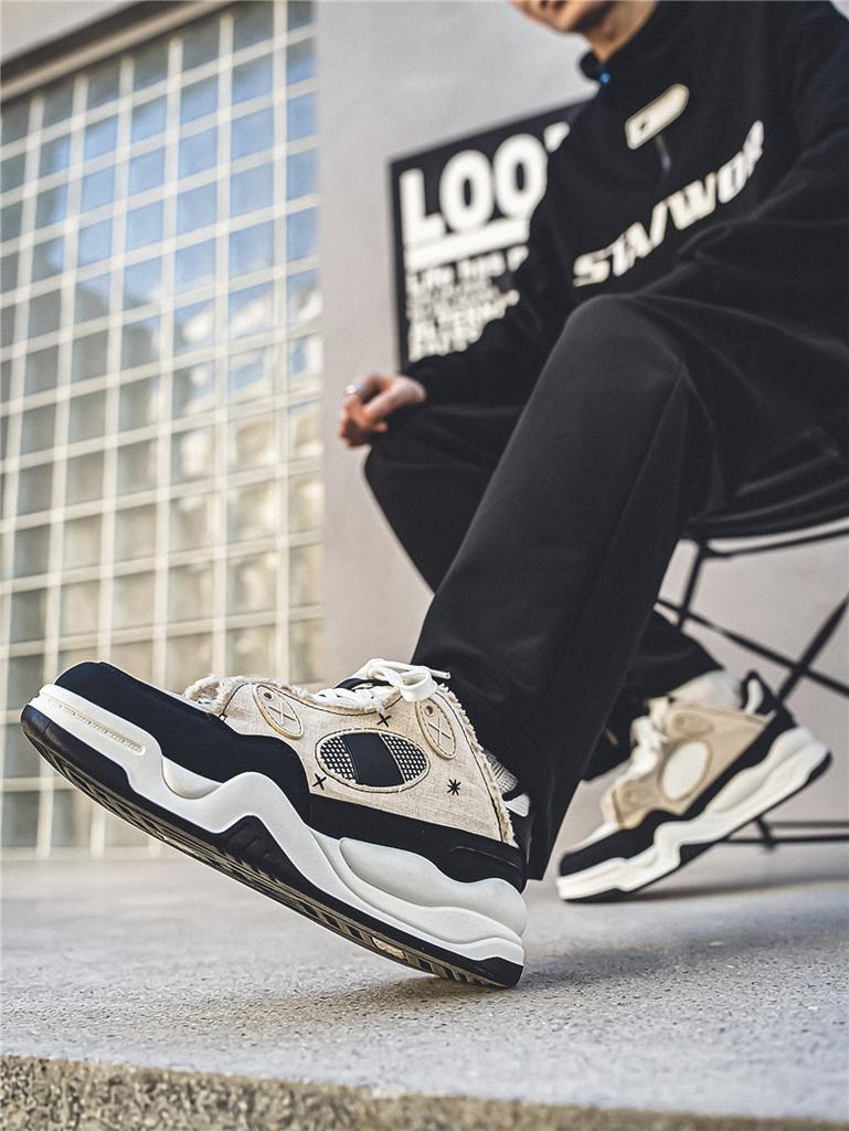 Men 's Casual Four Seasons Fashion Students Comfortable Sneakers Boys Trending Soft Sole Breathable Shoes