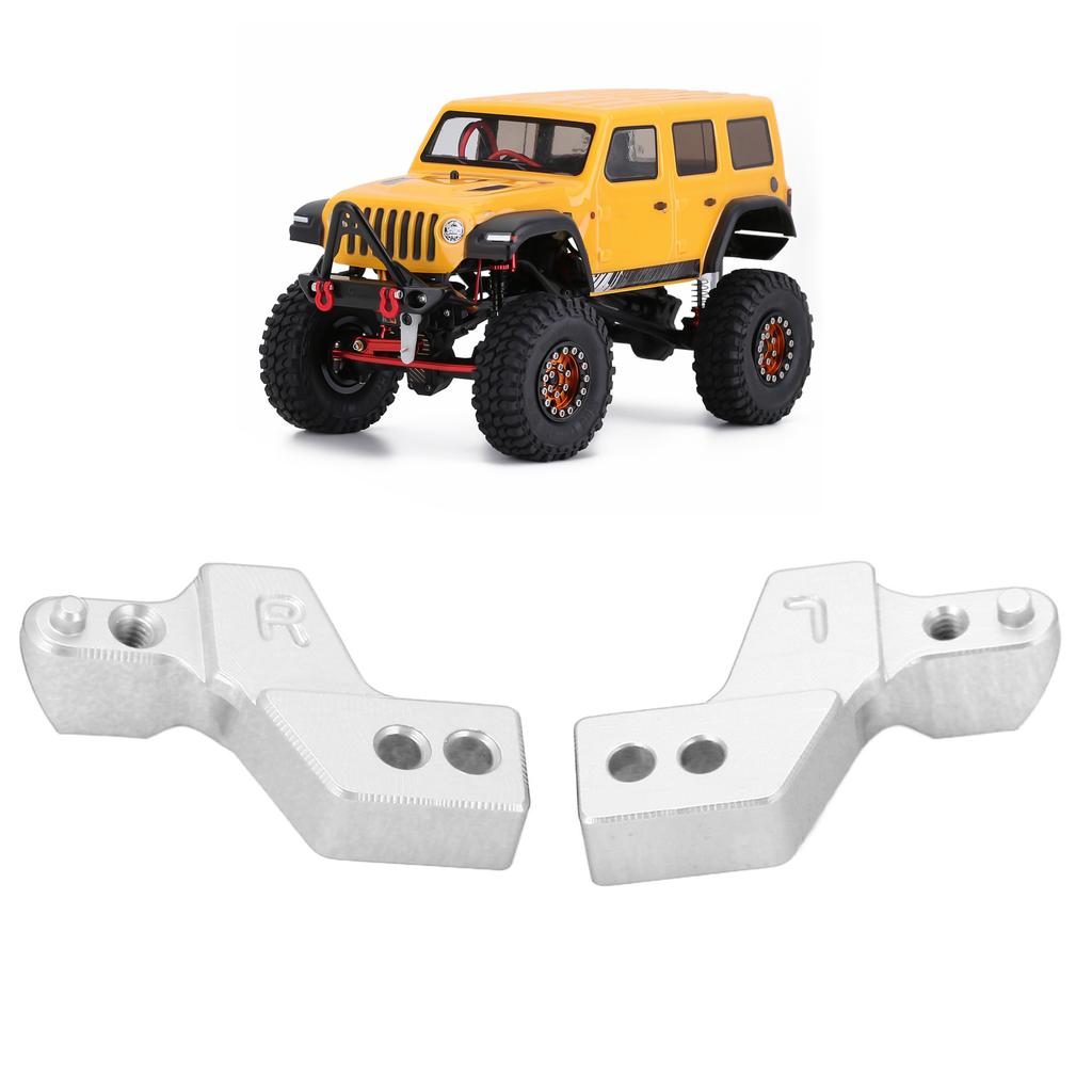 2pcs Front Bumper Mounts Aluminum Alloy Lightweight Front Fixing Seats with Screws Wrench for   SCX24 1Celsius24 RC Car