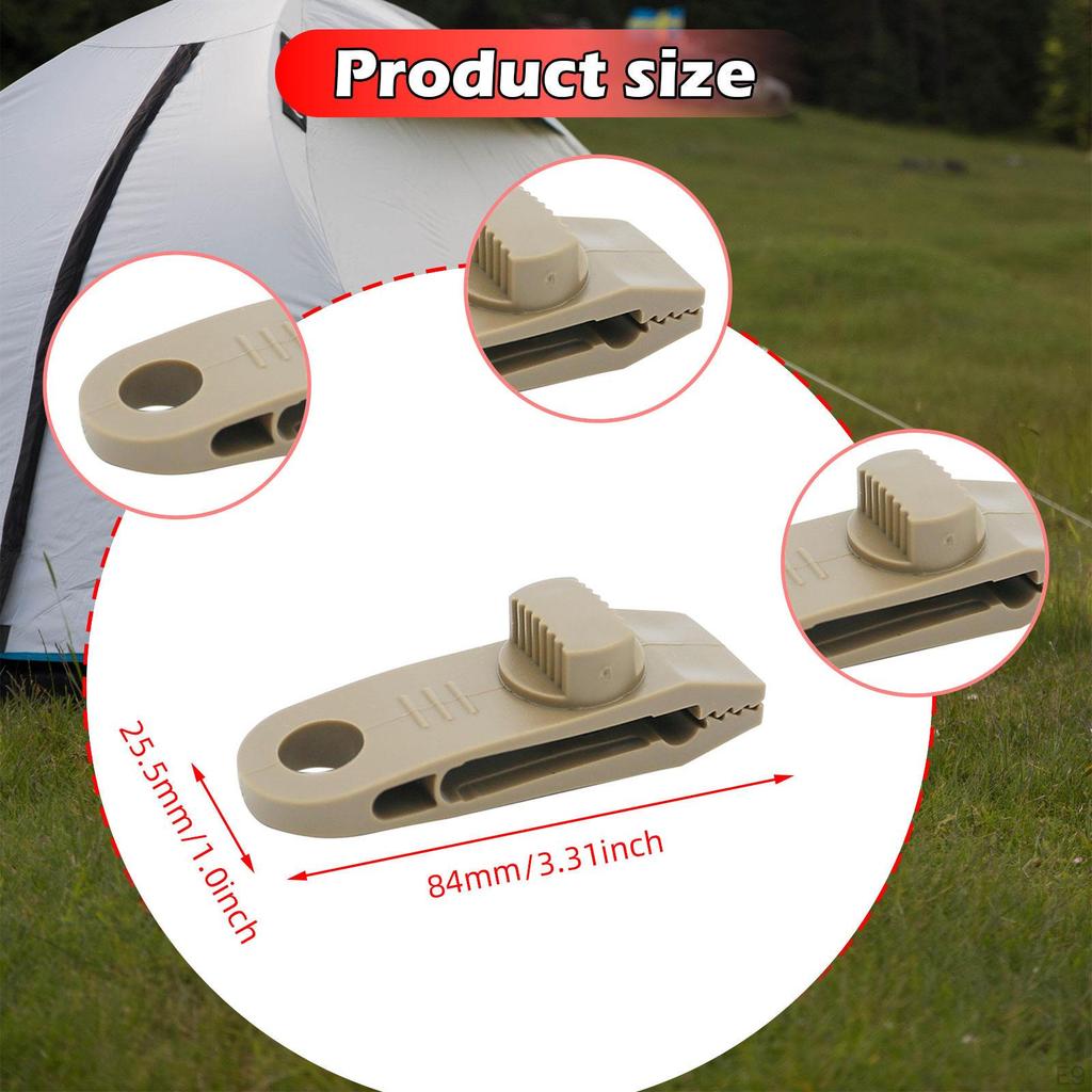 10 Heavy Duty Tarp Clamps, Tent Fixed Awning Thumb Screws for Tarps, Boat Covers And