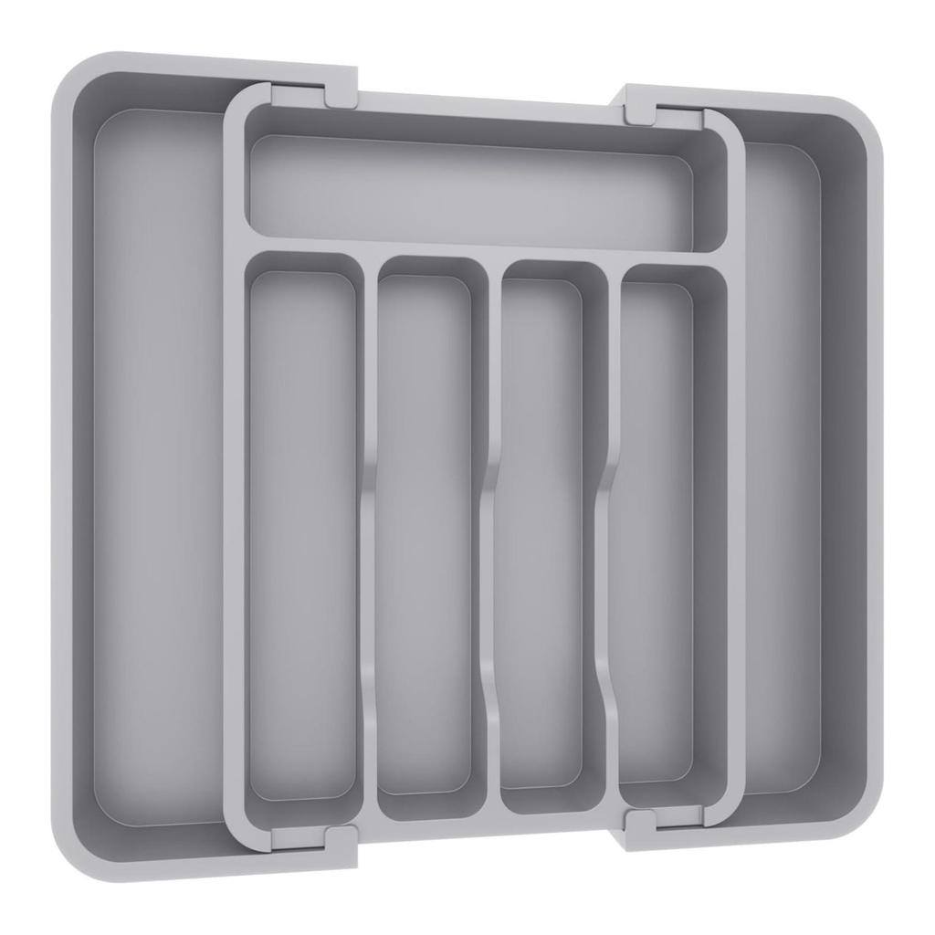 Multifunctional Expandable Silverware Divider Storage Box for Kitchen Drawers