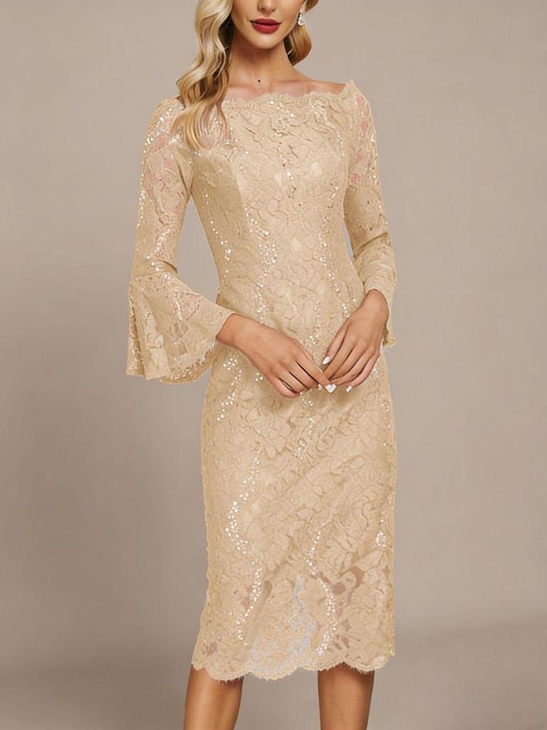 2026 Plus Size Women's Slimming Embroidered Evening Gown