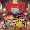 Adventure Time 2D Flat Pattern Flannel Blanket High quality All Seasons Warmth and Comfort Perfect for Christmas Gifts.MMT0918419