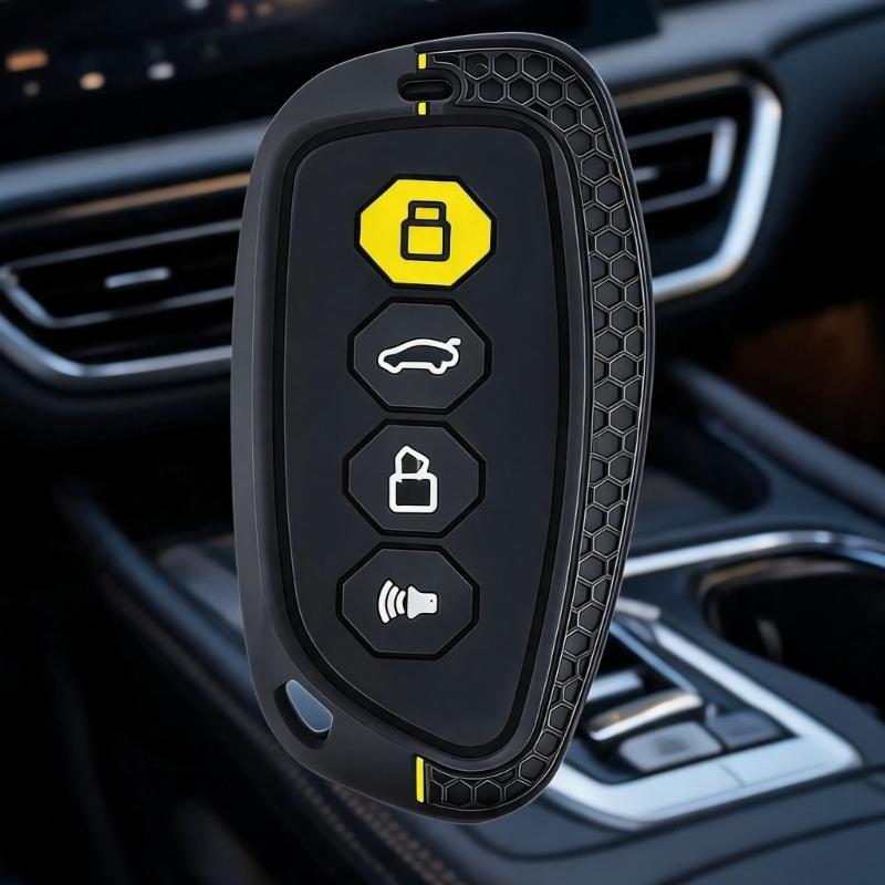 Silicone Key Cover for for Shenshou Protector to Securely Encases Key Fob Without Hindering Signals or Access