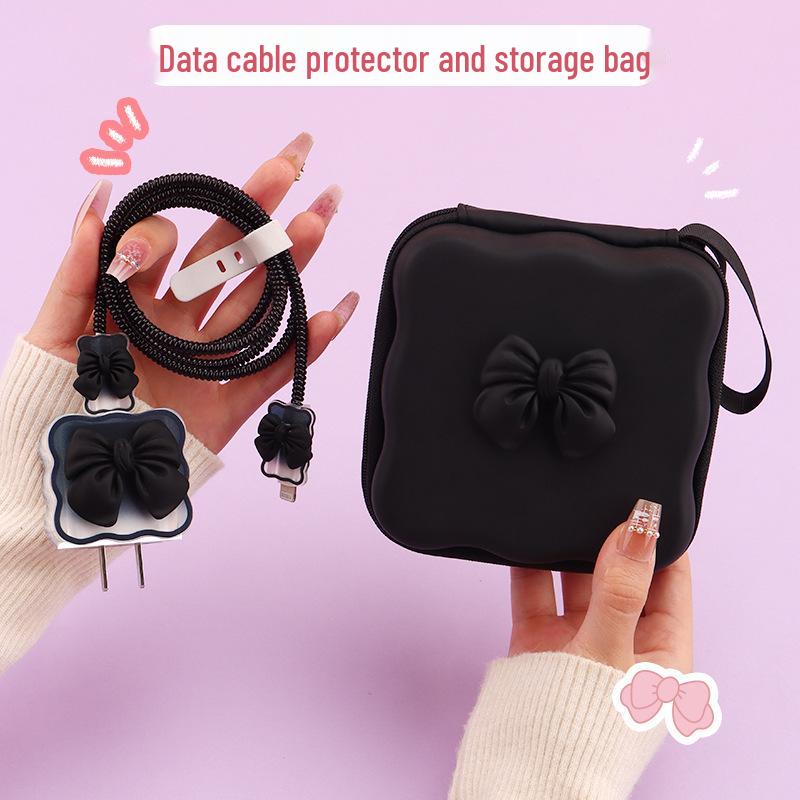 Apple 14/13/iPhone 12 Pro Max Protective Charger Case, 20W Fast Charge Cable Cover.
